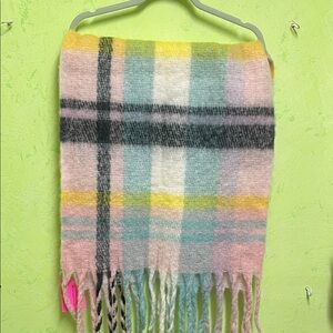 Betsey Johnson Plaid Scarf Shawl